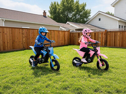 Can a Kids Electric Dirt Bike Ride on Wet Grass and Hills