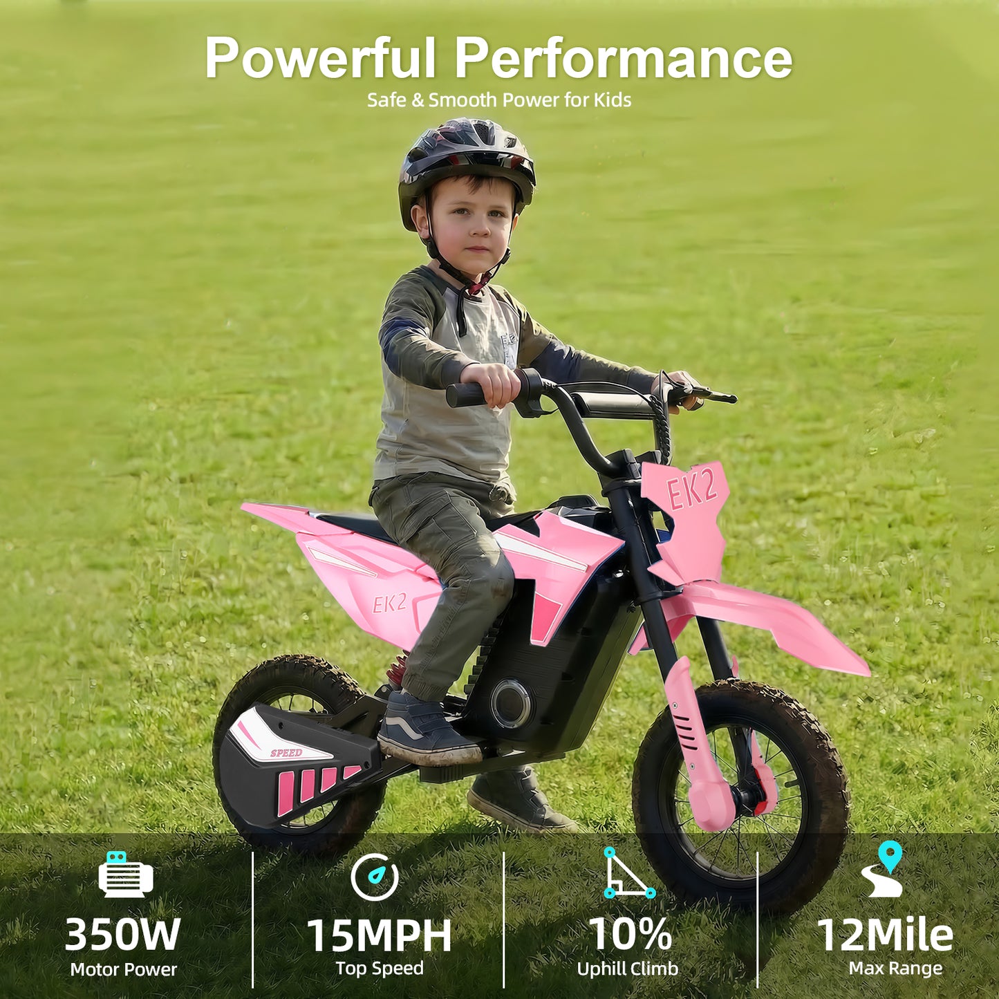 Deetago EK2 Moto de cross eléctrica para niños